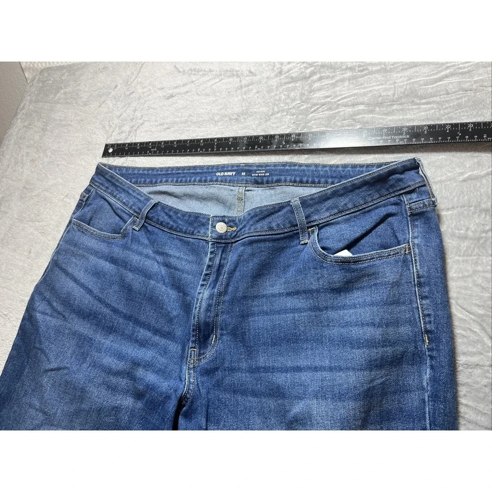 Old‎ Navy Mid Rise Wow Bootcut Jeans Women's Plus 22 Blue Western Cowgirl